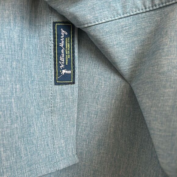 William Murray Classic Men's Performance Long Sleeve Button Down Shirt Blue XL - Picture 6 of 11